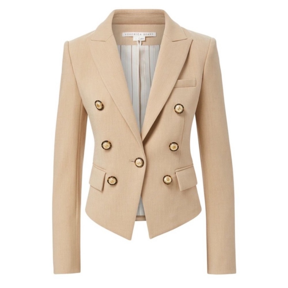 Veronica Beard Diego dickey jacket heathered sand - Picture 3 of 14
